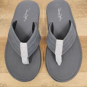 Panama Jack Mens Gray Flip Flops Thong Sandals‎ Casual Summer Shoes Size 9